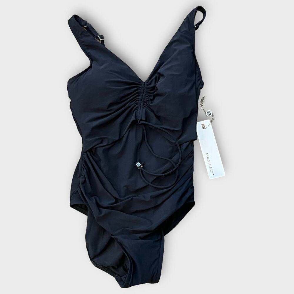 NWT Magicsuit 6017678 Sansa Solid One-Piece Swimsuit Size US/10 - Picture 4 of 11